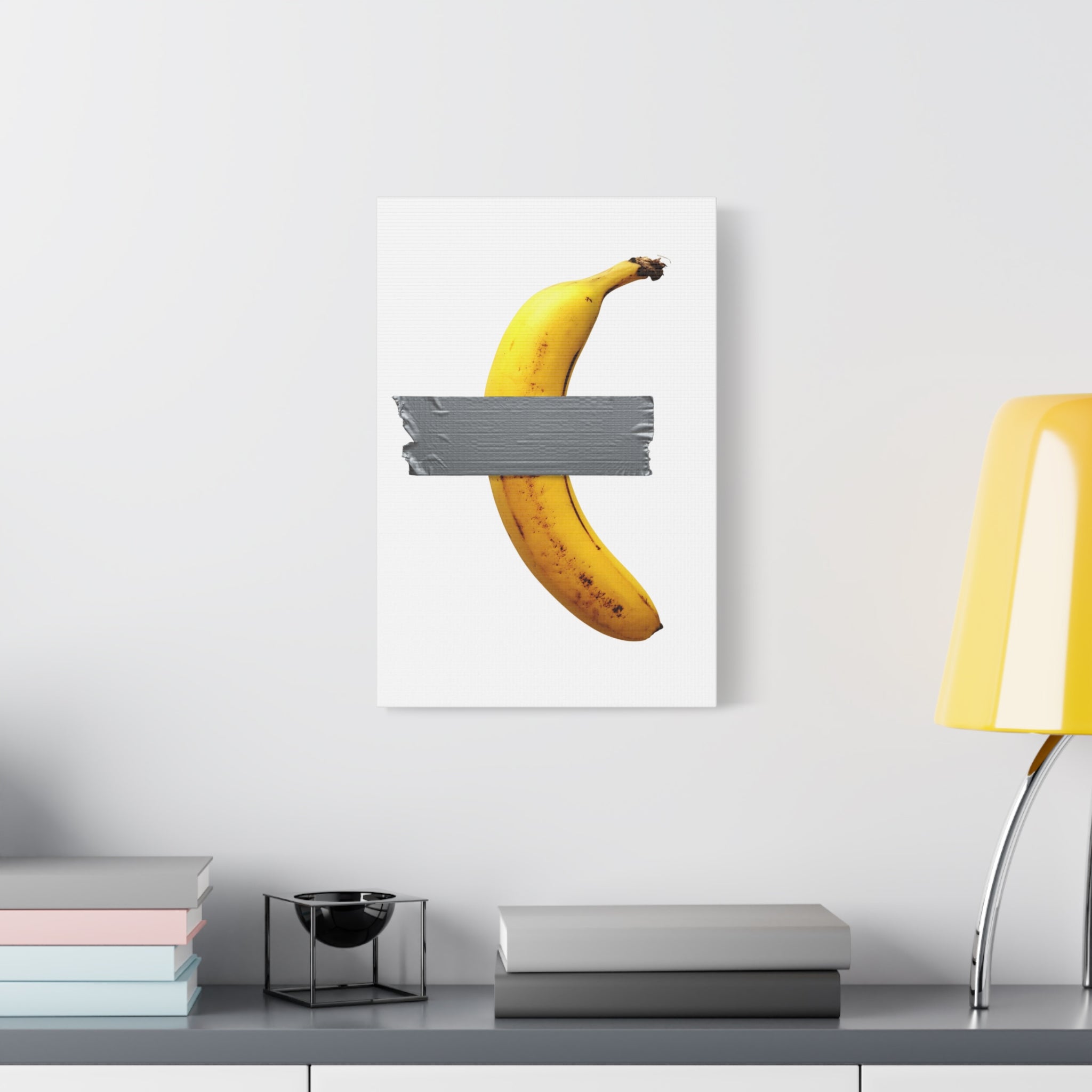 Canvas Wall Art, Funny Duct Tape Banana, Millon Dollar Modern Art Decor, Unique Gift, Fine Art, Home Decor, Trendy