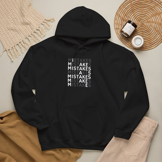 Mistakes Typography Hoodie – Inspirational Graphic Pullover