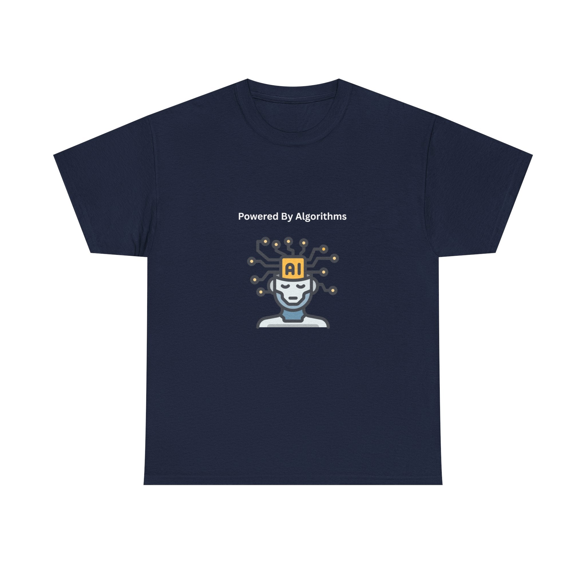 AI Powered Graphic Tee, Casual Wear, Gift for Tech Lovers, Unisex Cotton Shirt, Geeky T-Shirt, Birthday Present