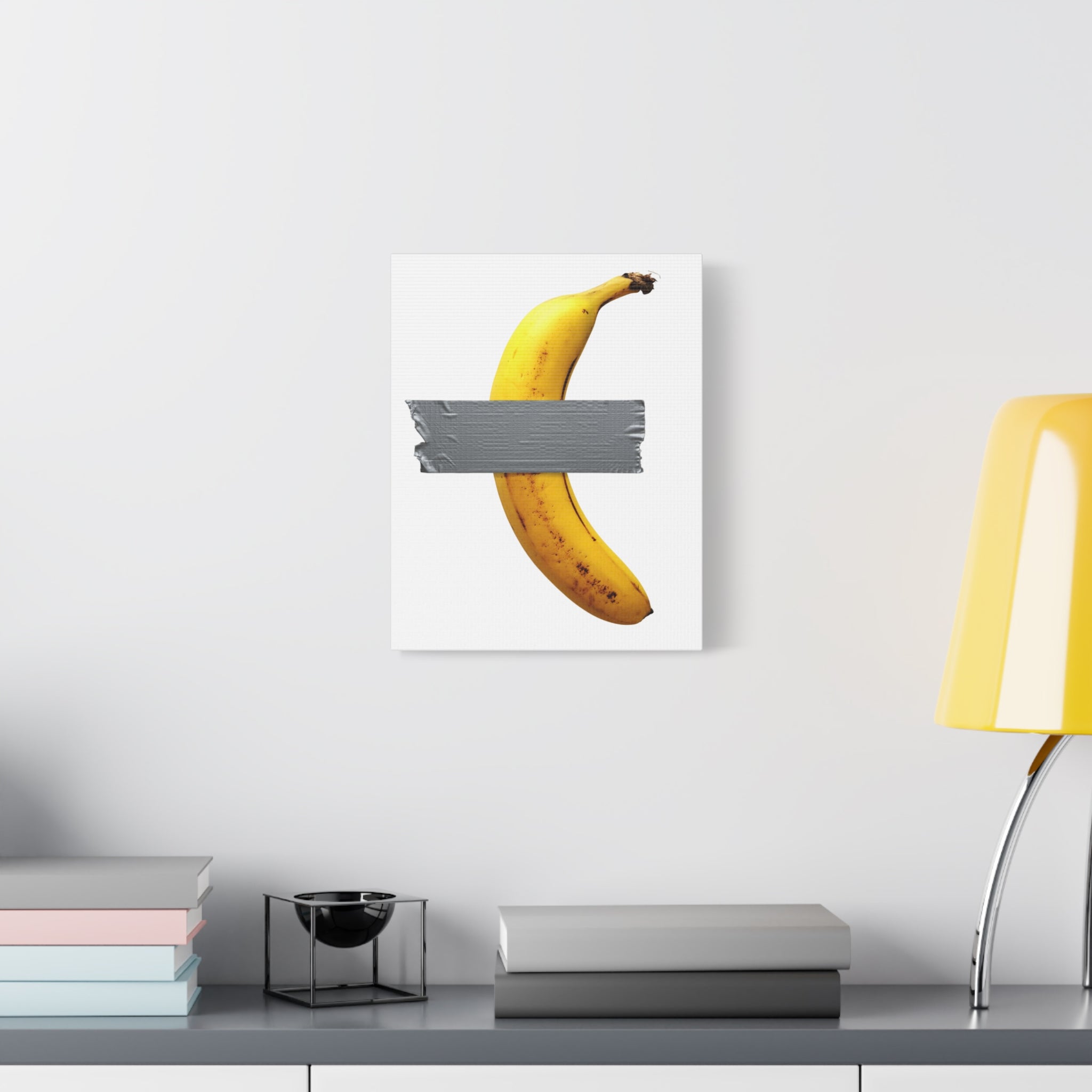 Canvas Wall Art, Funny Duct Tape Banana, Millon Dollar Modern Art Decor, Unique Gift, Fine Art, Home Decor, Trendy