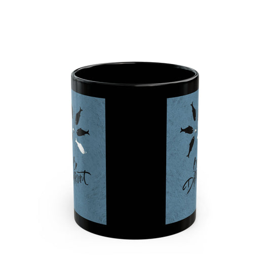 Be Different Fish Coffee Mug – "Different" Blue Design (11oz)