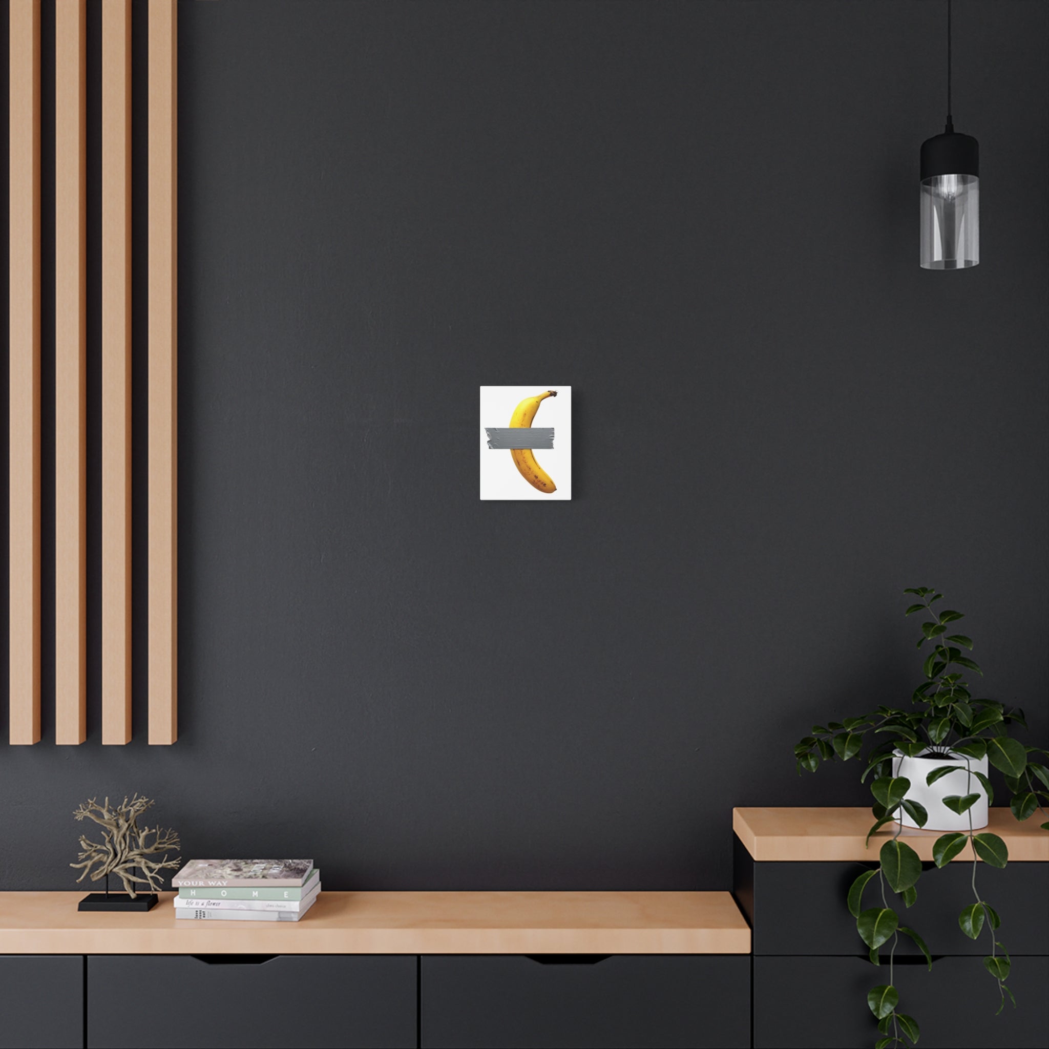 Canvas Wall Art, Funny Duct Tape Banana, Millon Dollar Modern Art Decor, Unique Gift, Fine Art, Home Decor, Trendy