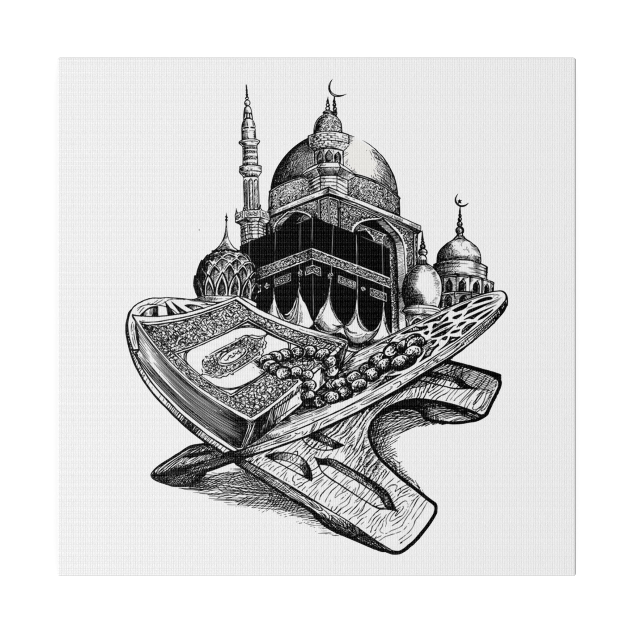 Islam, Faith, Matte Canvas, Stretched, 0.75", Gift, Mindfulness, Motivation, Inspiration, Conscience Garment, Picture,