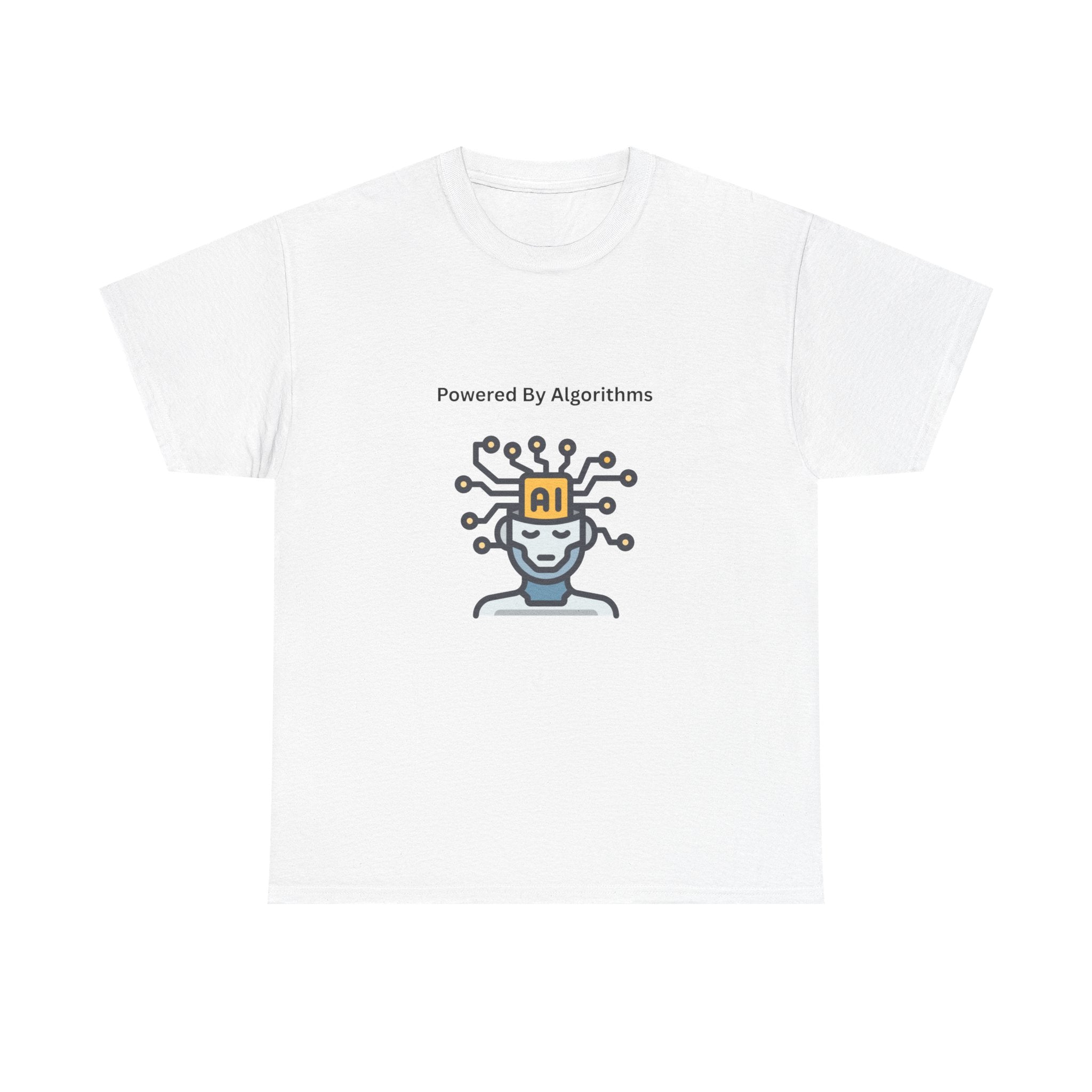 AI Powered Graphic Tee, Casual Wear, Gift for Tech Lovers, Unisex Cotton Shirt, Geeky T-Shirt, Birthday Present