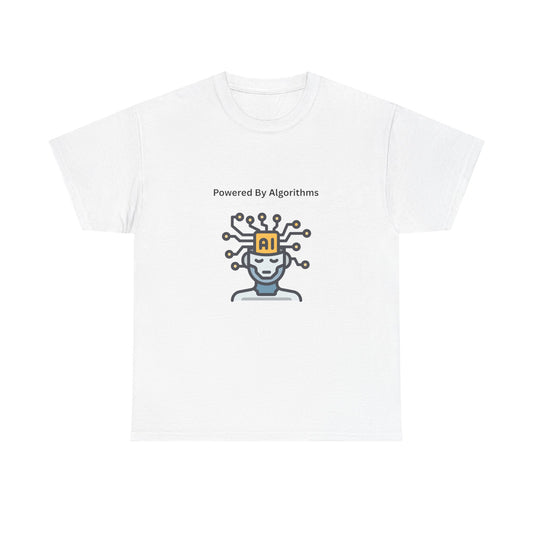 AI Powered Graphic Tee, Casual Wear, Gift for Tech Lovers, Unisex Cotton Shirt, Geeky T-Shirt, Birthday Present - Conscience Garment