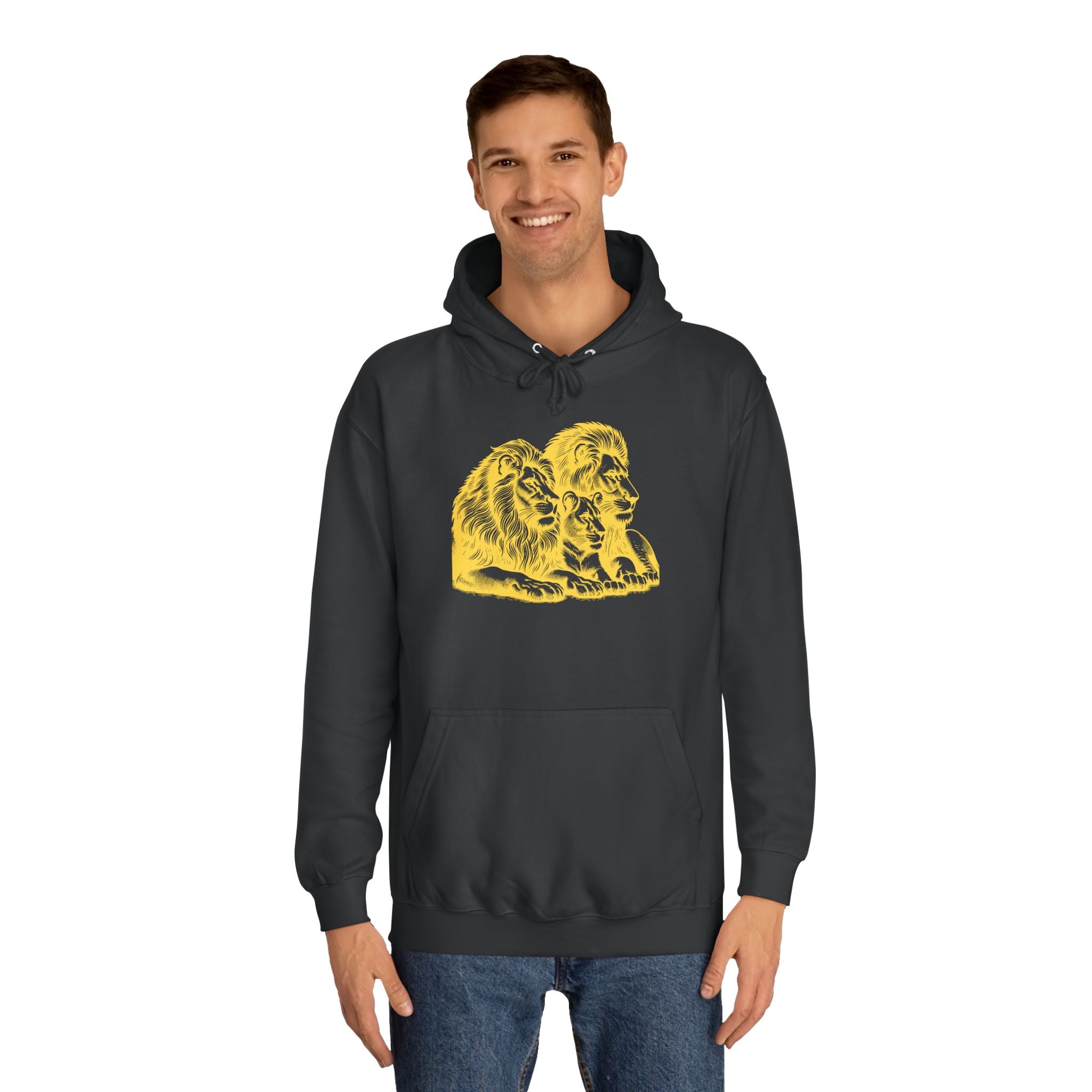 College Hoodie Lion Family
