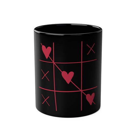 Hearts and Crosses Coffee Mug, 11oz - Conscience Garment
