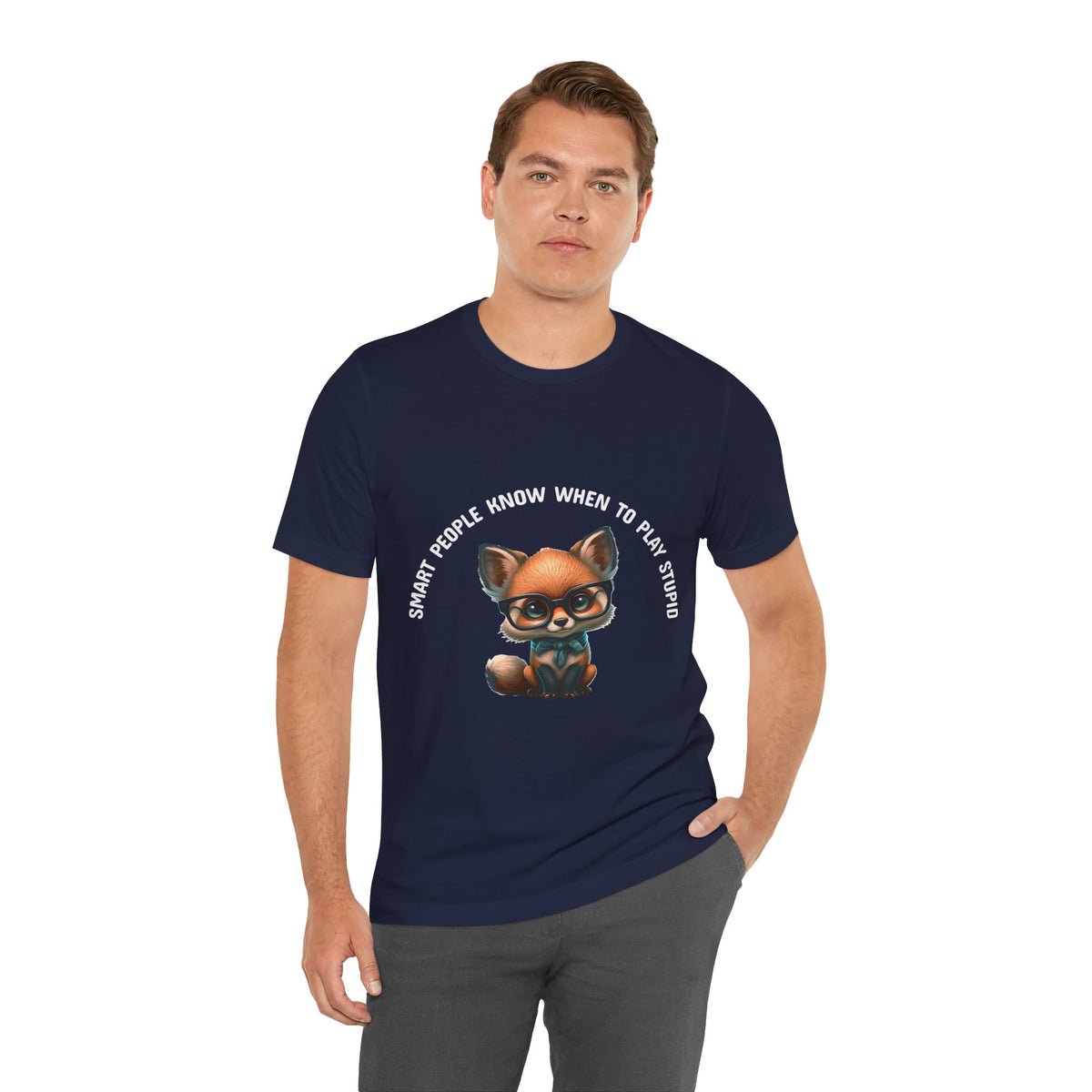 Cute Baby Fox Tee - Smart People Quote - Conscience Garment