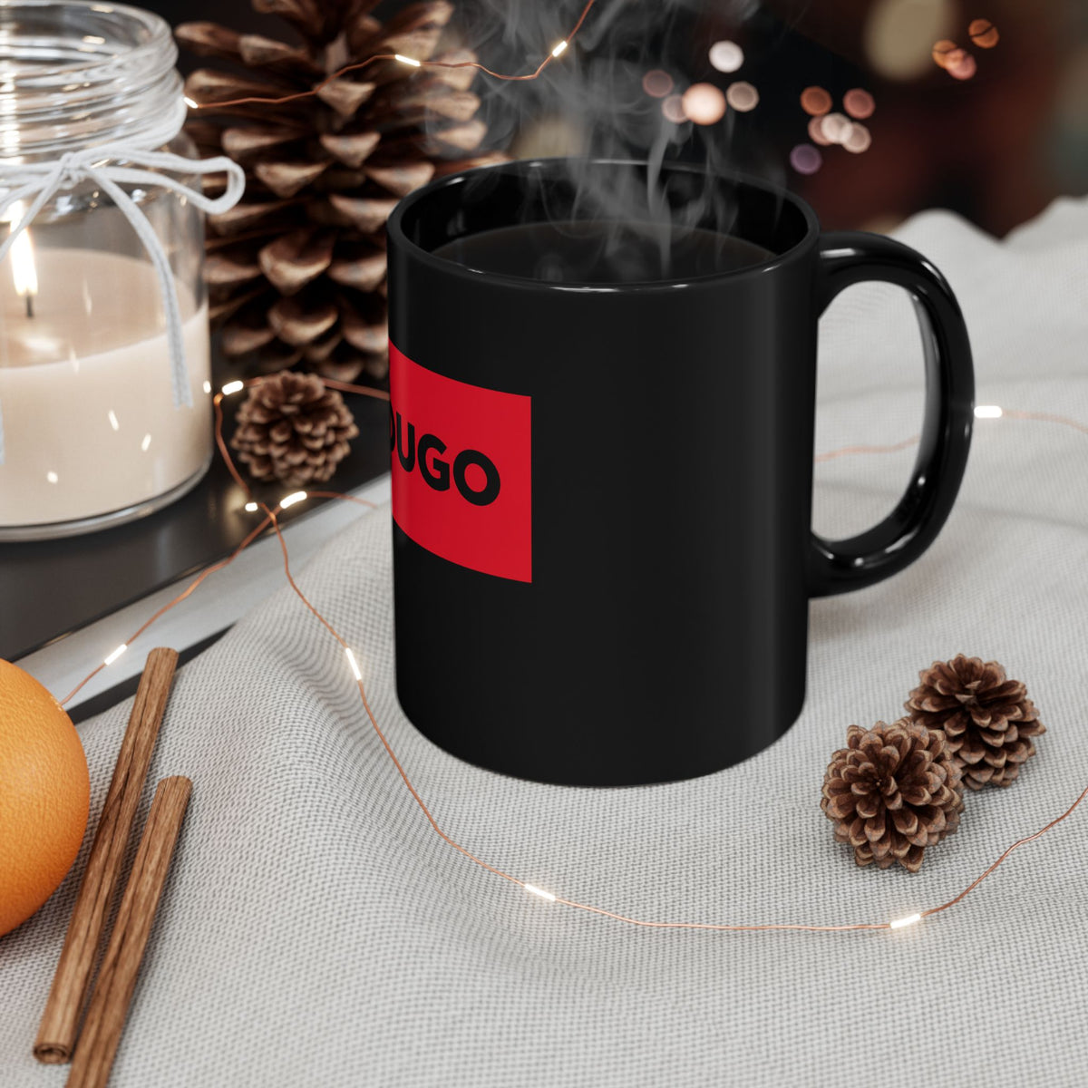 YOU GO Red Block Black Mug — Motivational Coffee Cup (11oz & 15oz)