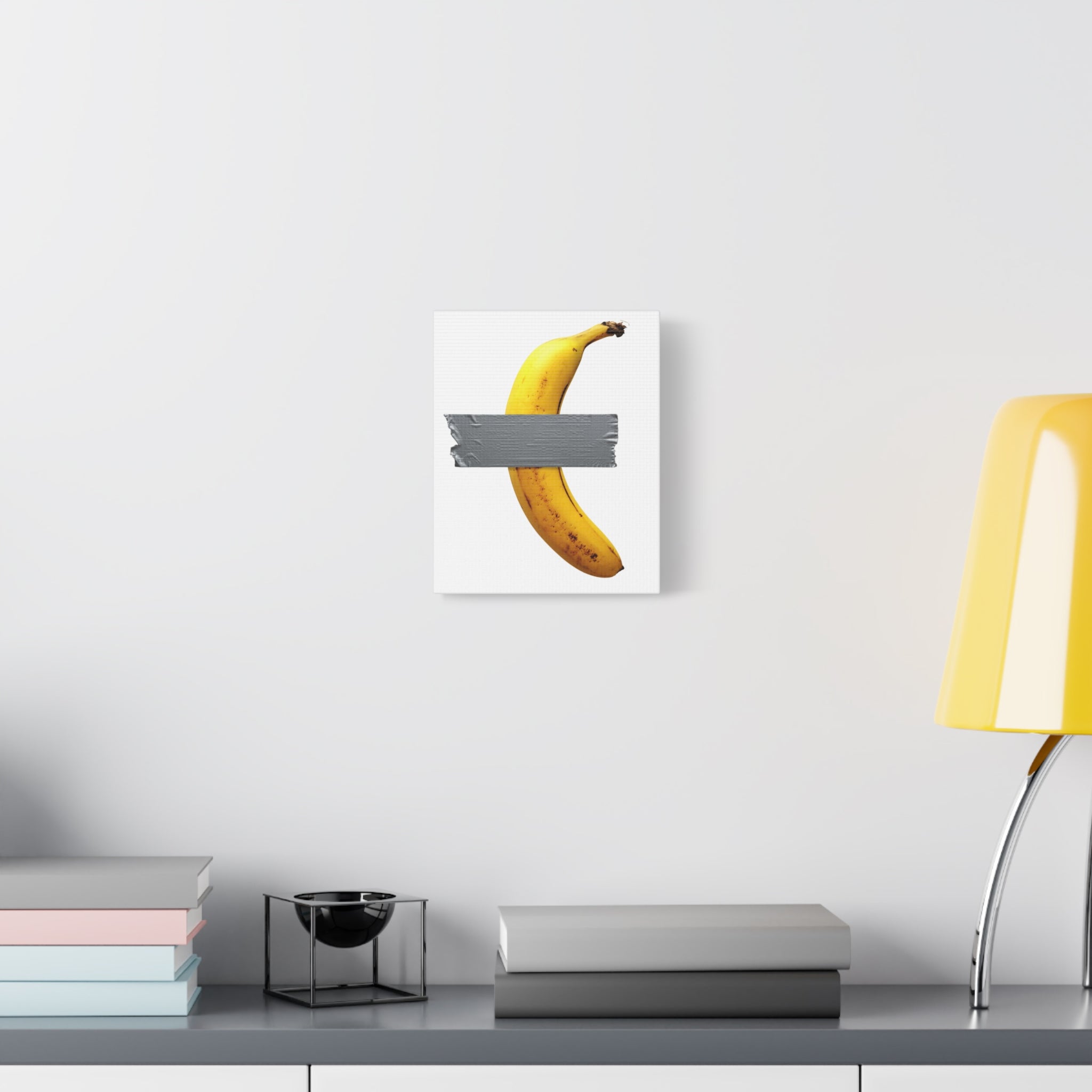 Canvas Wall Art, Funny Duct Tape Banana, Millon Dollar Modern Art Decor, Unique Gift, Fine Art, Home Decor, Trendy