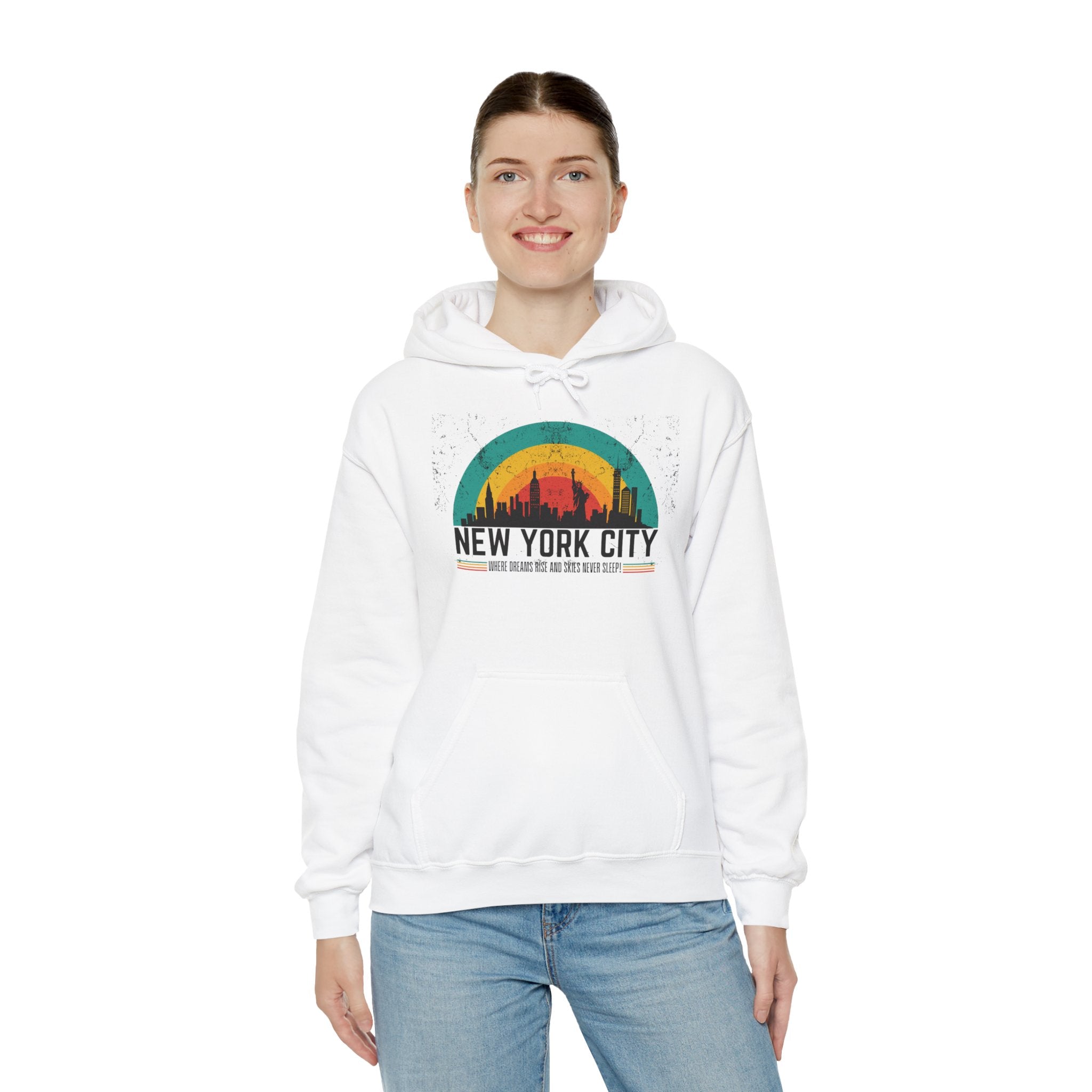 Hooded Sweatshirt - New York City Skyline