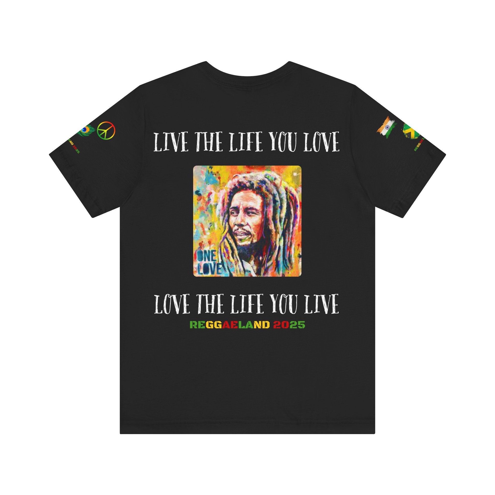 Reggae Love Unisex T-shirt, Celebrate Unity, Peace, Culture, Music, Africa, Jamaica, Gift for Music Lovers, Festivals, and Holidays