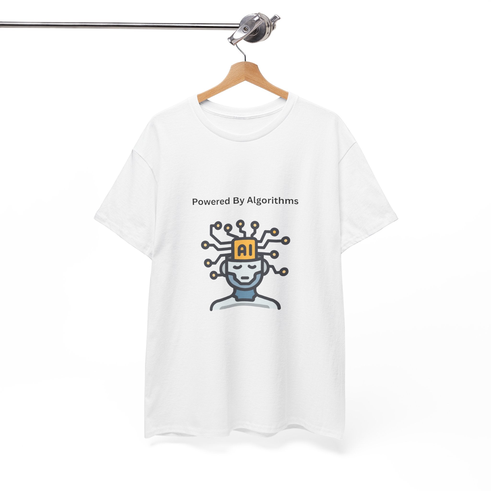 AI Powered Graphic Tee, Casual Wear, Gift for Tech Lovers, Unisex Cotton Shirt, Geeky T-Shirt, Birthday Present