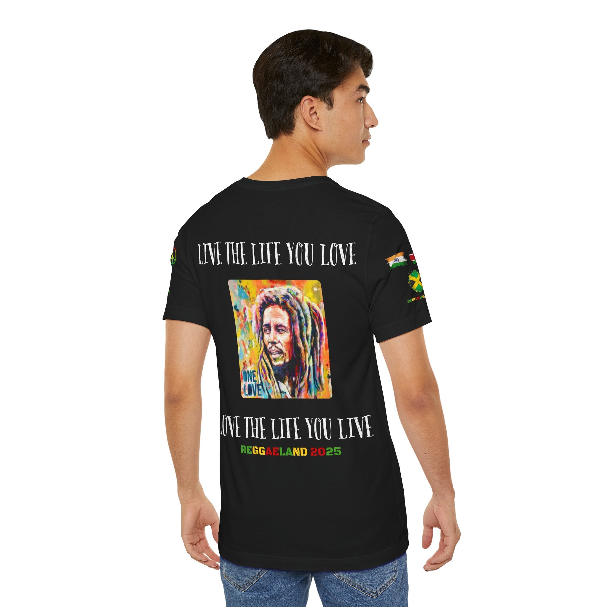 Reggae Love Unisex T-shirt, Celebrate Unity, Peace, Culture, Music, Africa, Jamaica, Gift for Music Lovers, Festivals, and Holidays