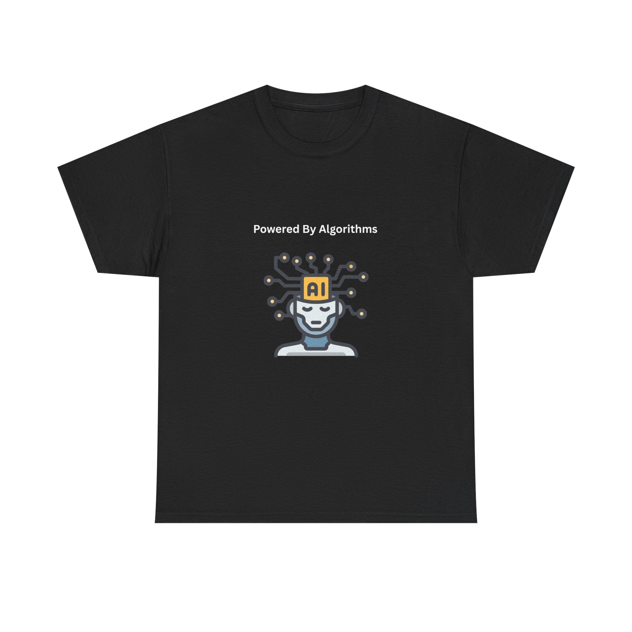 AI Powered Graphic Tee, Casual Wear, Gift for Tech Lovers, Unisex Cotton Shirt, Geeky T-Shirt, Birthday Present