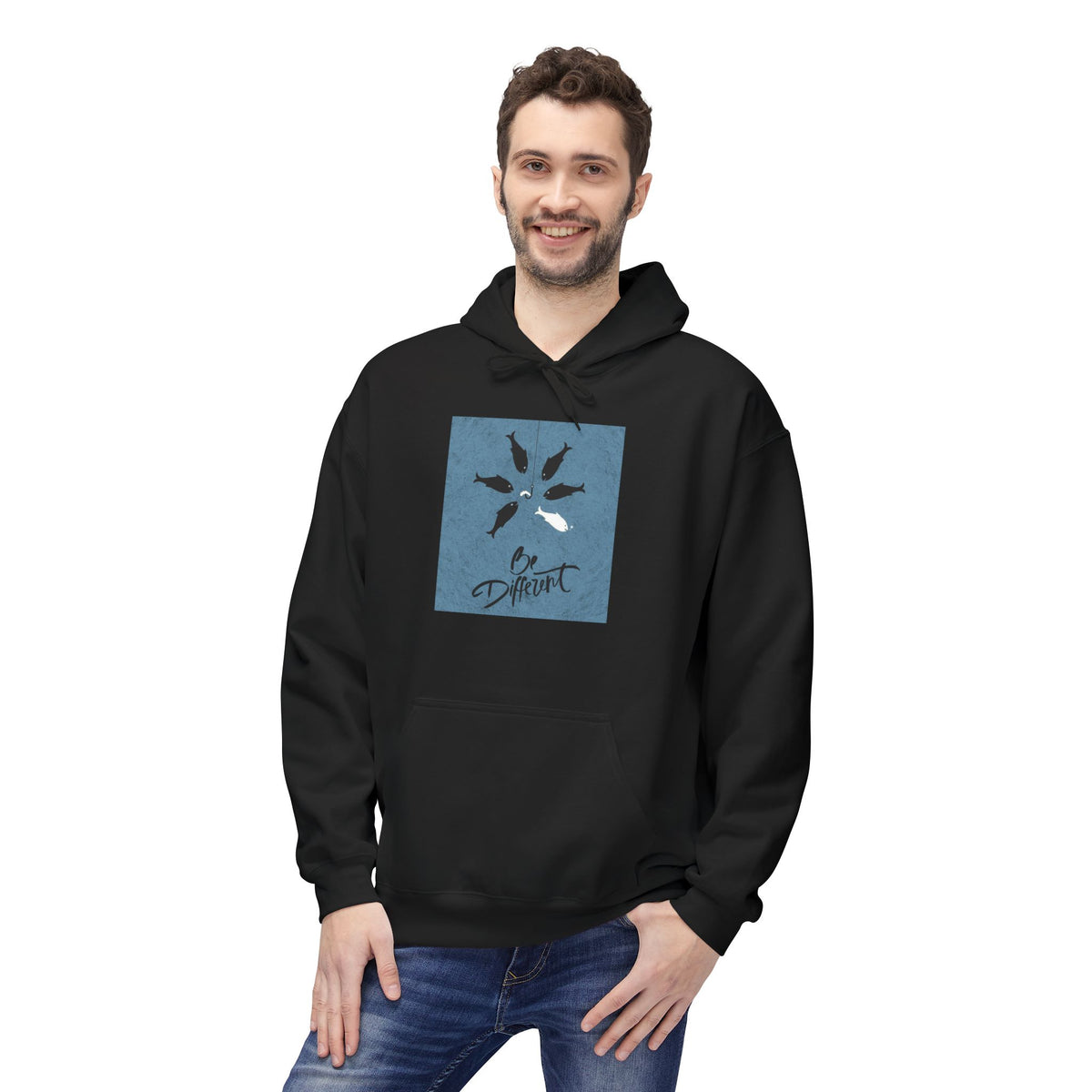 Be Different Motivational Hoodie — 'Thrive' Floral Graphic Pullover