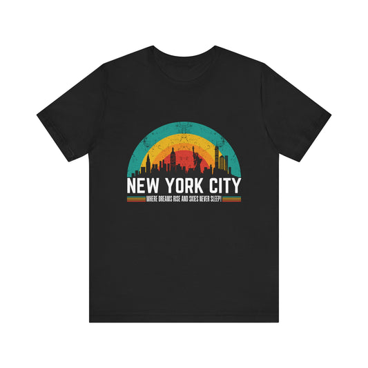 Cityscape T-Shirt - New York City Skyline, Gift, Inspiration - Conscience Garment
