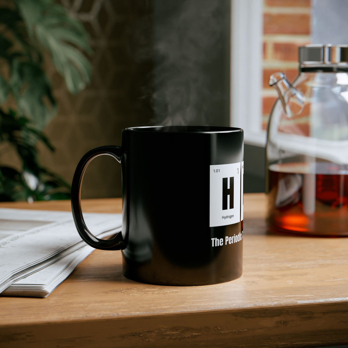 Hero Chemistry Mug - Black 11oz - Perfect Gift for Scientists & Teachers - Conscience Garment
