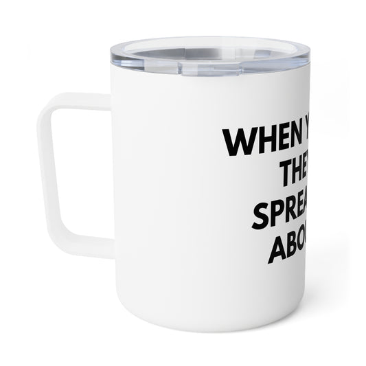 Insulated Coffee Mug – "When You Excel They Will Spreadsheet About You" Travel Tumbler, Funny Office Gift for Coworkers & Accountants