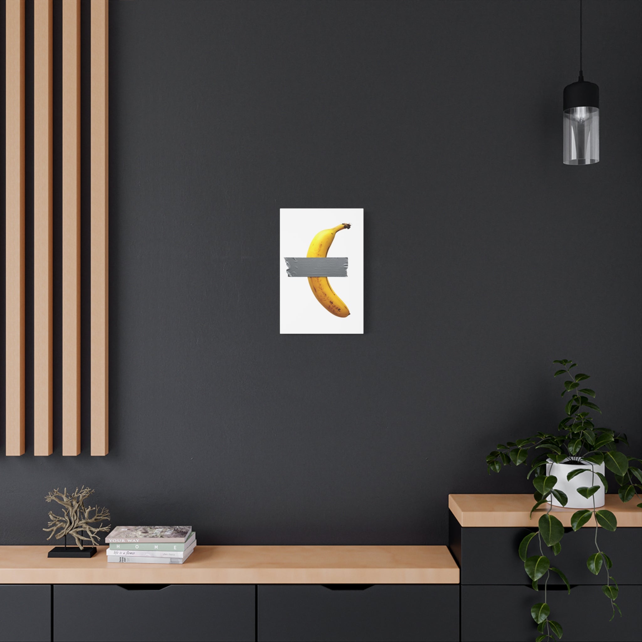 Canvas Wall Art, Funny Duct Tape Banana, Millon Dollar Modern Art Decor, Unique Gift, Fine Art, Home Decor, Trendy