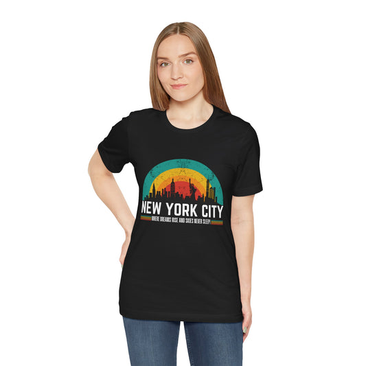 Cityscape T-Shirt - New York City Skyline, Gift, Inspiration - Conscience Garment