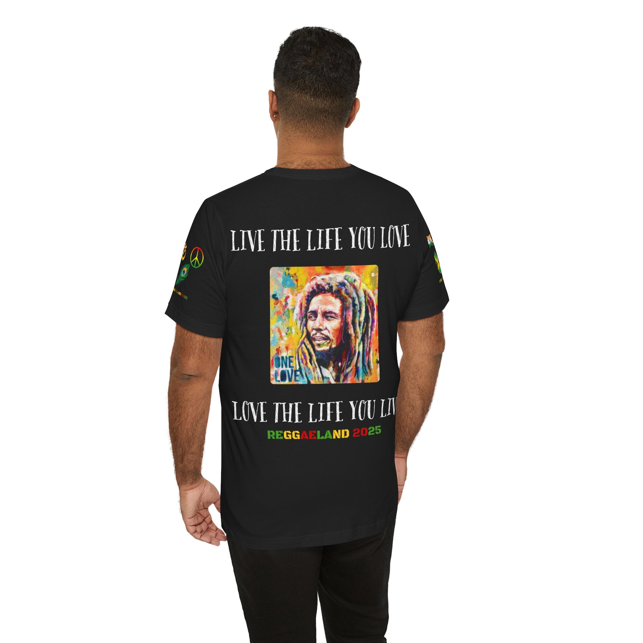 Reggae Love Unisex T-shirt, Celebrate Unity, Peace, Culture, Music, Africa, Jamaica, Gift for Music Lovers, Festivals, and Holidays