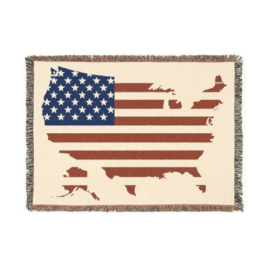 Woven Blanket - USA Blanket - Conscience Garment
