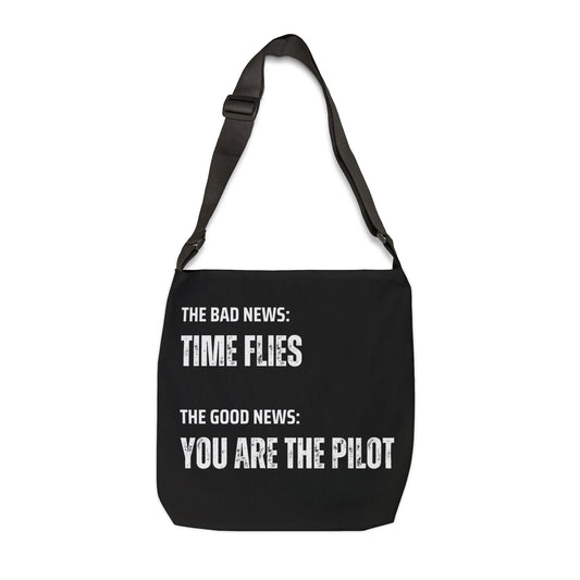 Inspirational Adjustable Tote Bag, Motivational Gift for Travelers, Unique Travel Accessory, Practical Everyday Bag - Conscience Garment