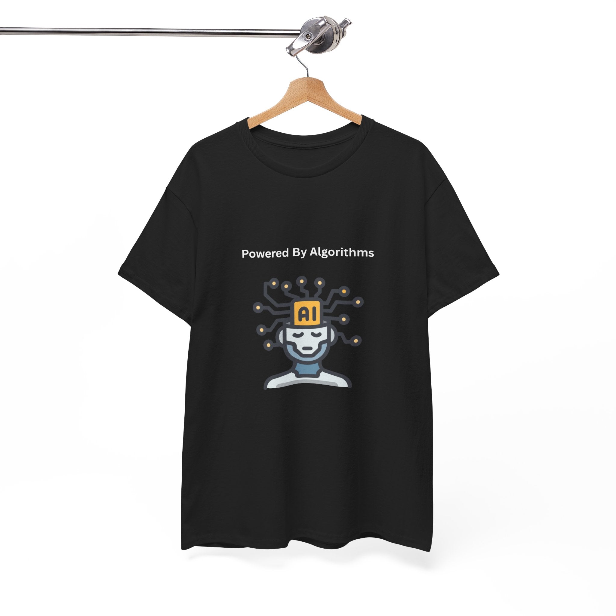 AI Powered Graphic Tee, Casual Wear, Gift for Tech Lovers, Unisex Cotton Shirt, Geeky T-Shirt, Birthday Present