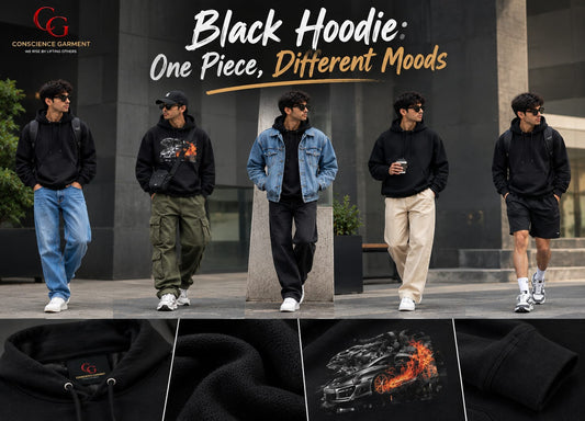 Black Hoodie: One Piece, Different Moods