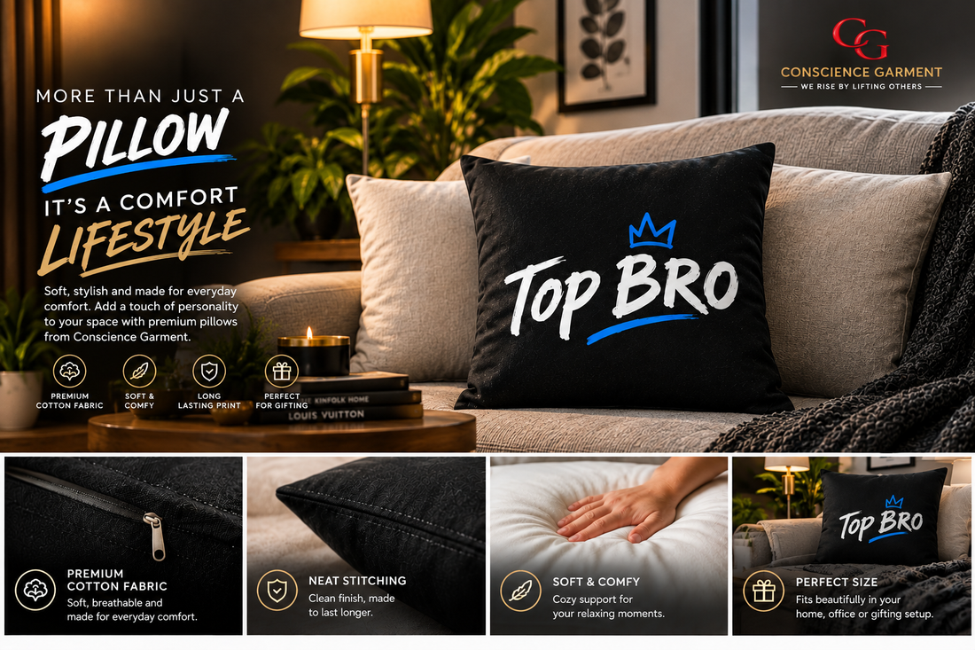 Give Your Space a More Attitude With the Top Bro Pillow