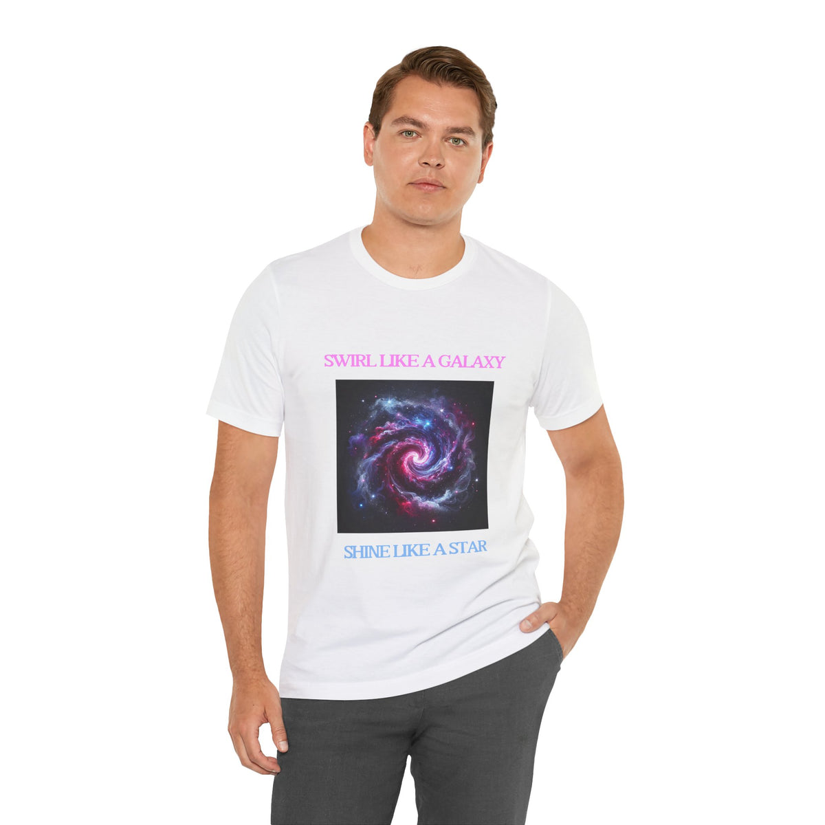 Galaxy Swirl T-Shirt - Swirl like a galaxy, shine like a star - Conscience Garment