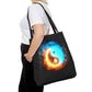 Fire and Ice Yin Yang Tote Bag