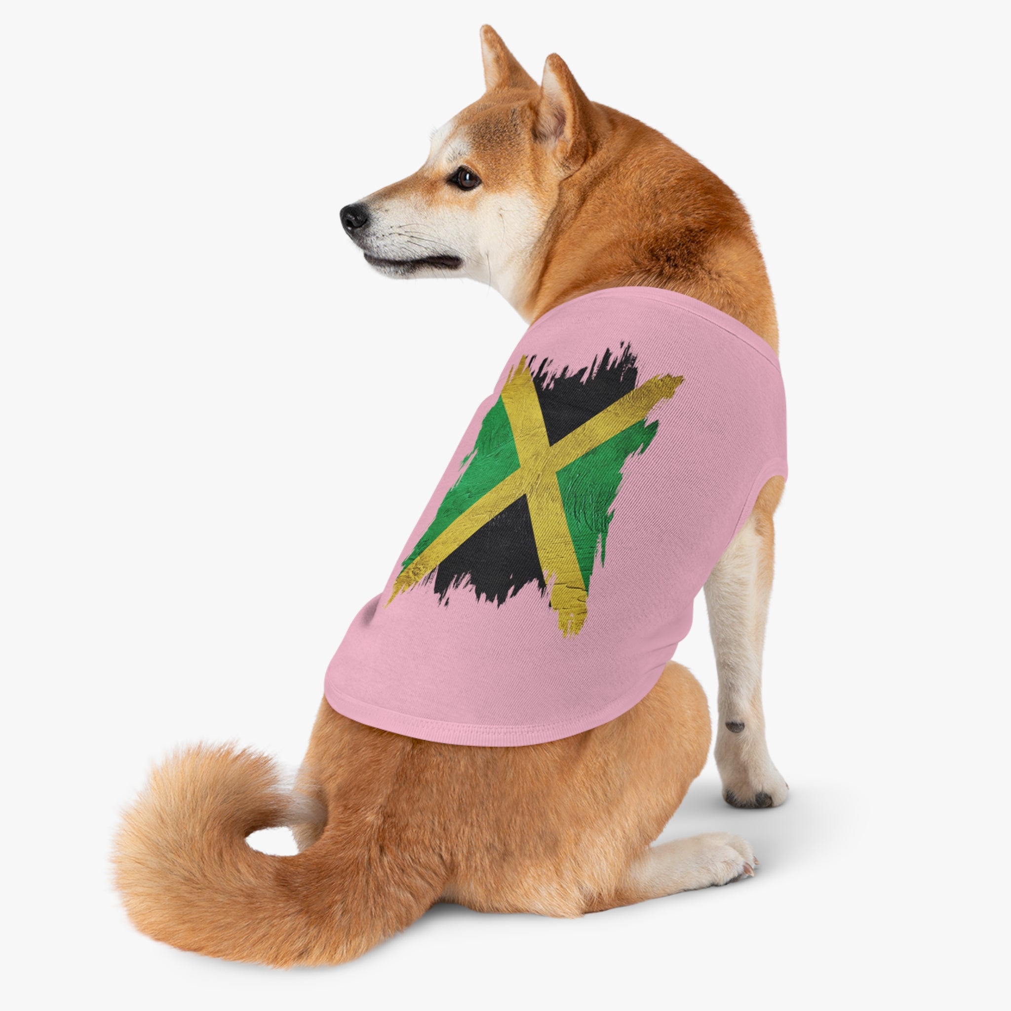 Jamaican Flag Pet Tank Top — Reggae Pride Dog Shirt