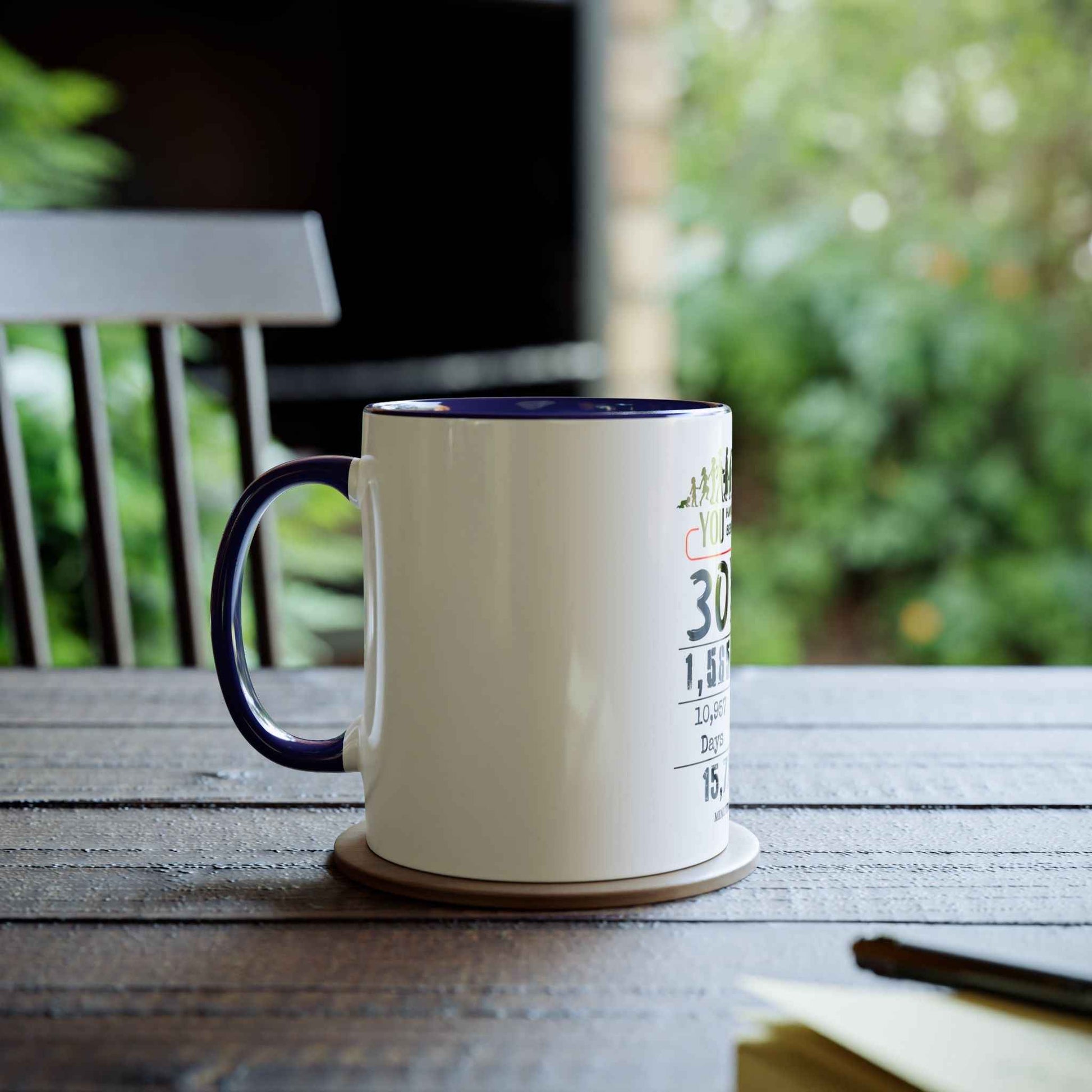 30th Birthday Two-Tone Coffee Mug, 11oz