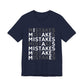'Mistakes' Typography Black Tee