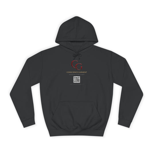 Unisex College Hoodie - Motivational Quote Apparel, Cozy Comfort, Perfect for Students, Gift for Graduates, Campus Wear