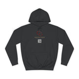 Unisex College Hoodie - Motivational Quote Apparel, Cozy Comfort, Perfect for Students, Gift for Graduates, Campus Wear