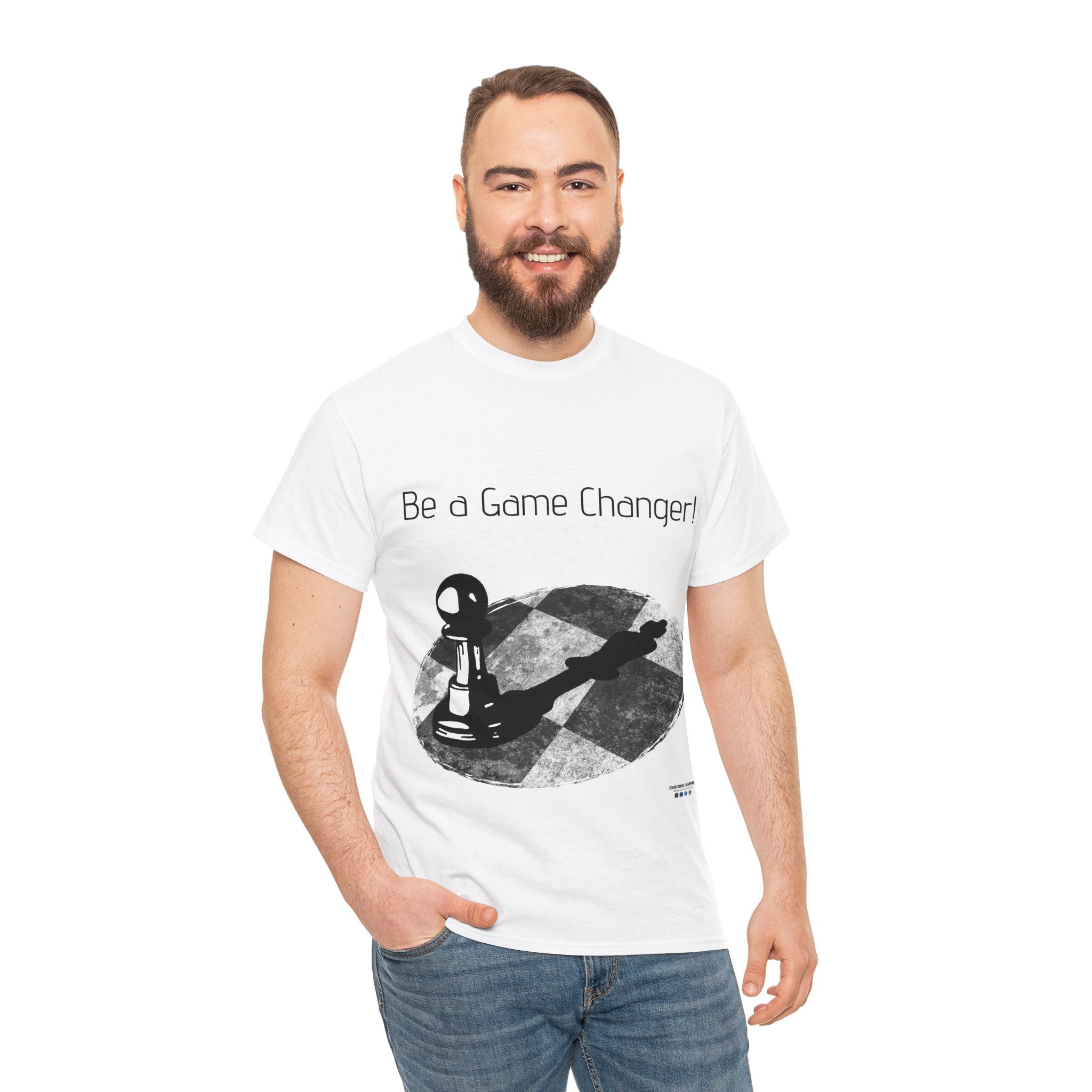 Be a Game changer, T Shirt, Chess, Pawn, King, Reflection, Potential, White, Black, Gift, Men, Women