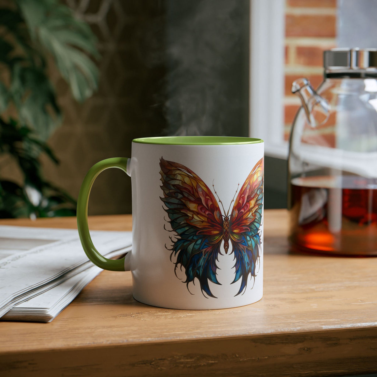 Butterfly Print Mug - Conscience Garment