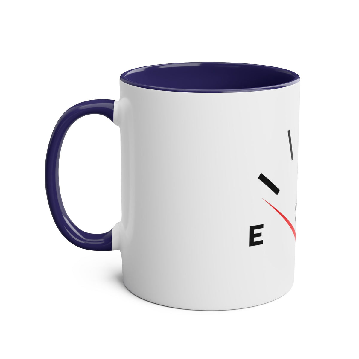 Funny Two-Tone Coffee Mug with Fuel Coffee Gauge Design - Conscience Garment