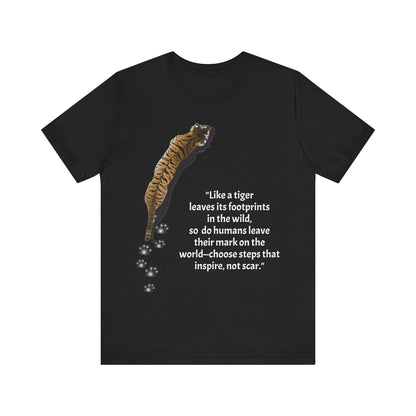 Tiger Footprint T-shirt - Conscience Garment