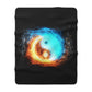 Yin Yang Sherpa Fleece Blanket – Spiritual Balance Gift