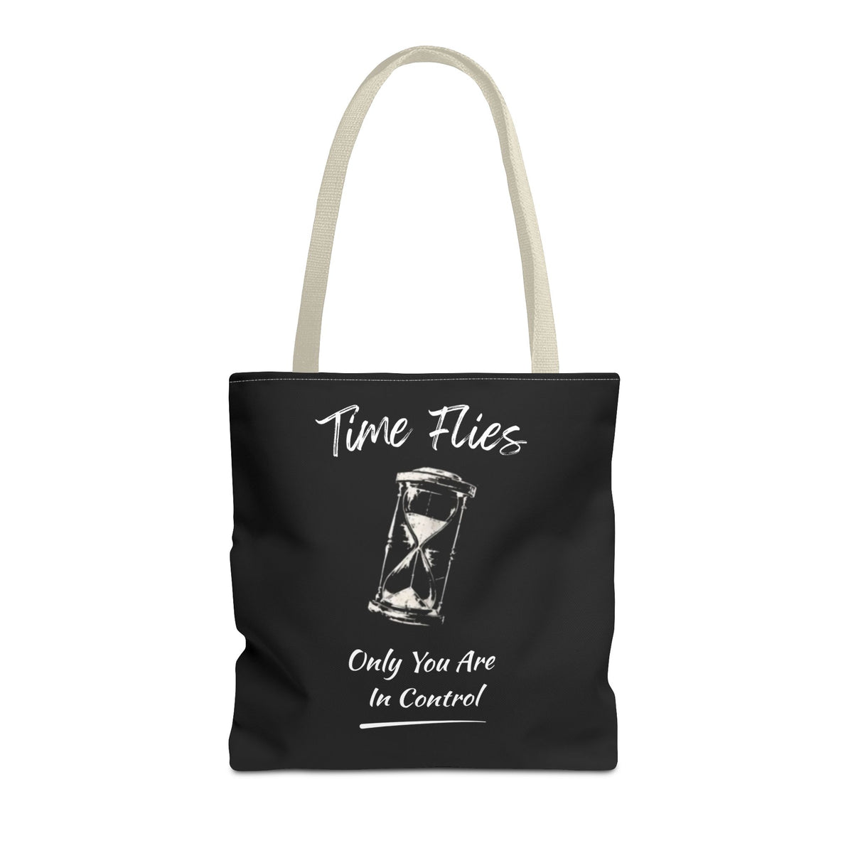 Time Flies Motivational Tote Bag