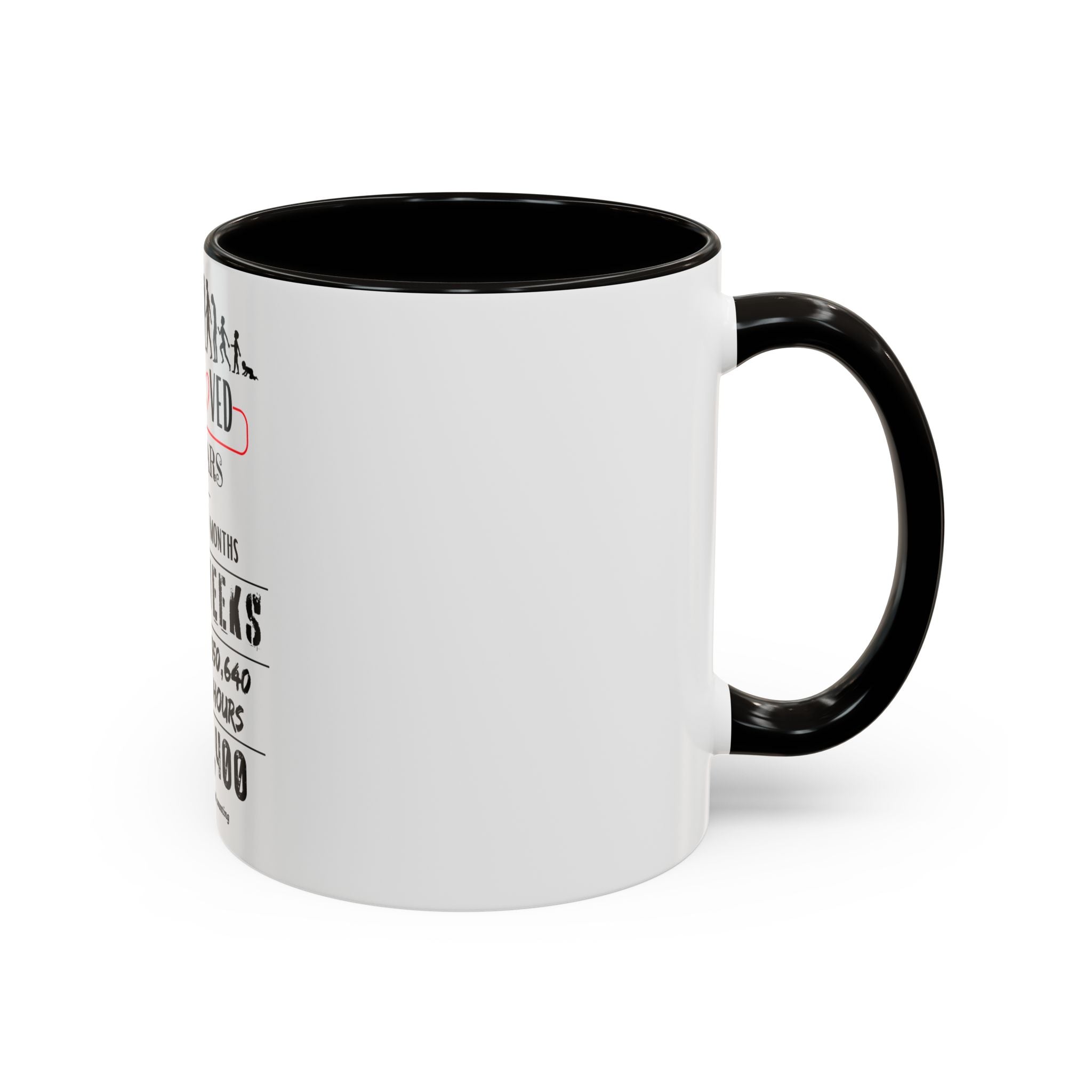 40th Birthday Two-Tone Coffee Mug, 11oz (US)