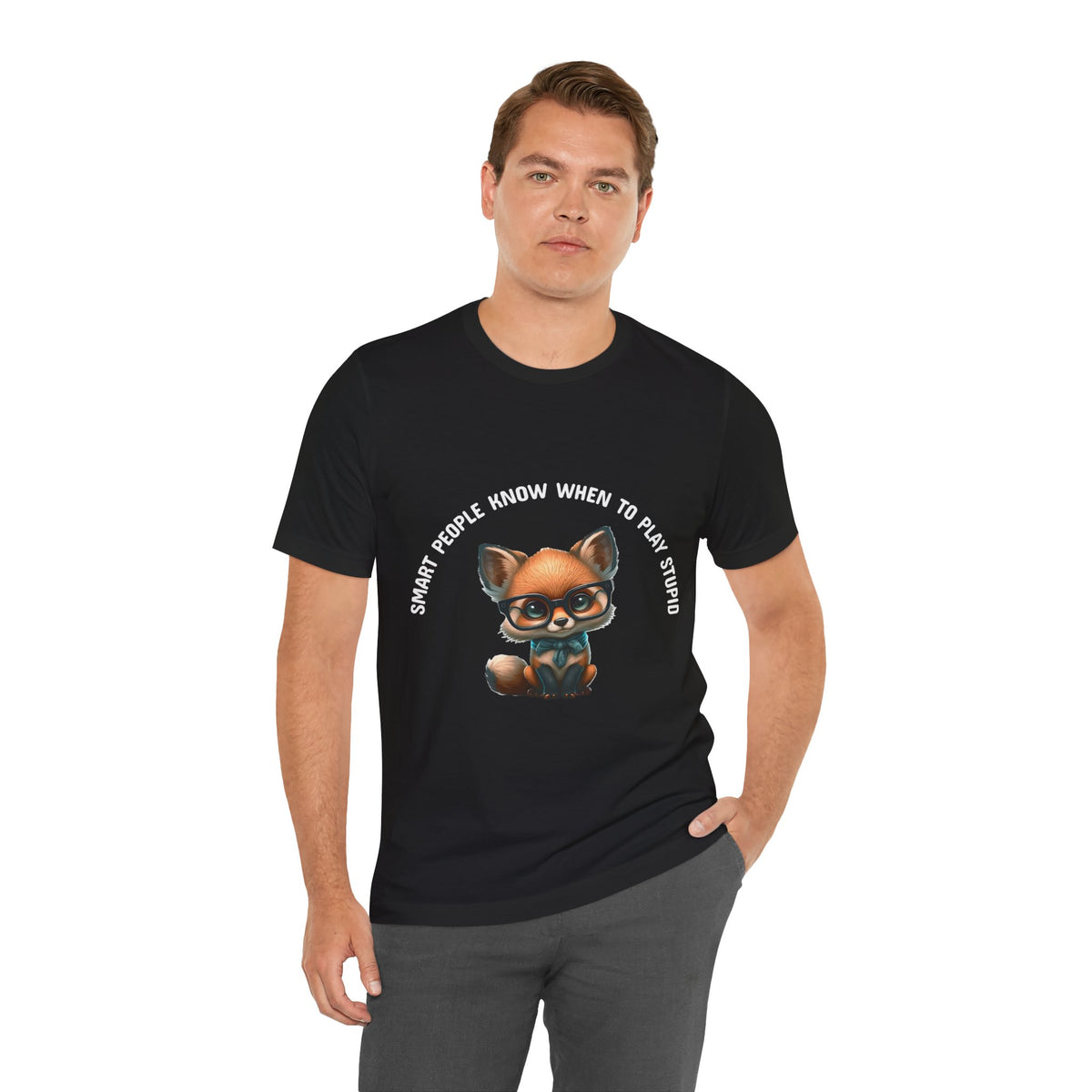 Cute Baby Fox Tee - Smart People Quote - Conscience Garment