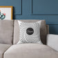 Hare Krishna chant Meditation Square Pillow — Spiritual Mantra Decorative Cushion