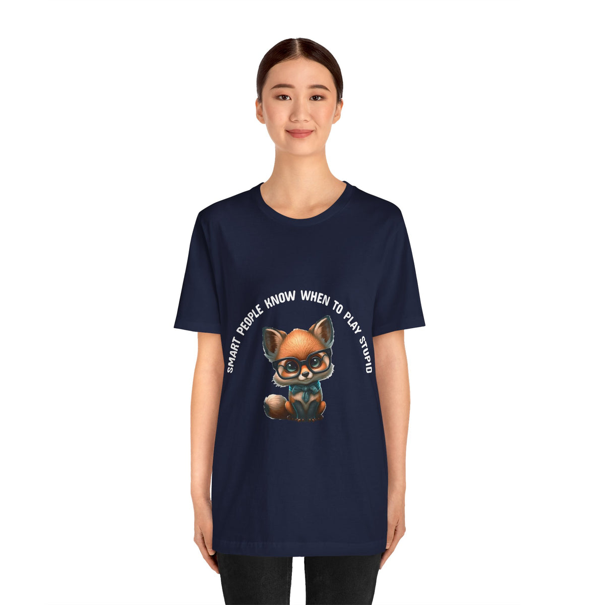 Cute Baby Fox Tee - Smart People Quote - Conscience Garment