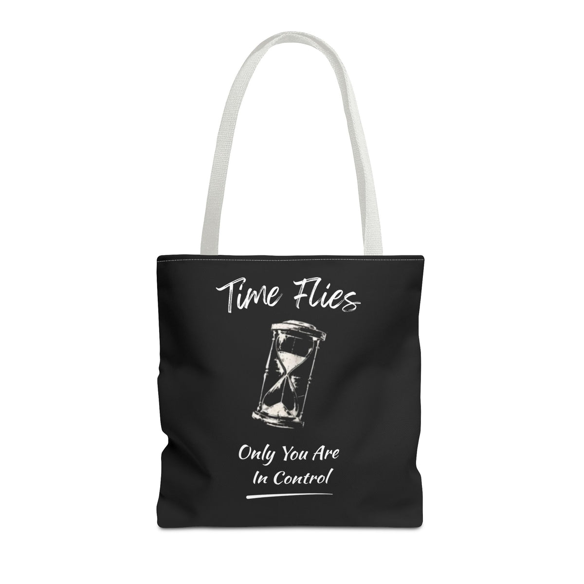 Time Flies Motivational Tote Bag