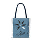 Be Different Whale Tote Bag — Inspirational Ocean Animal Canvas Tote